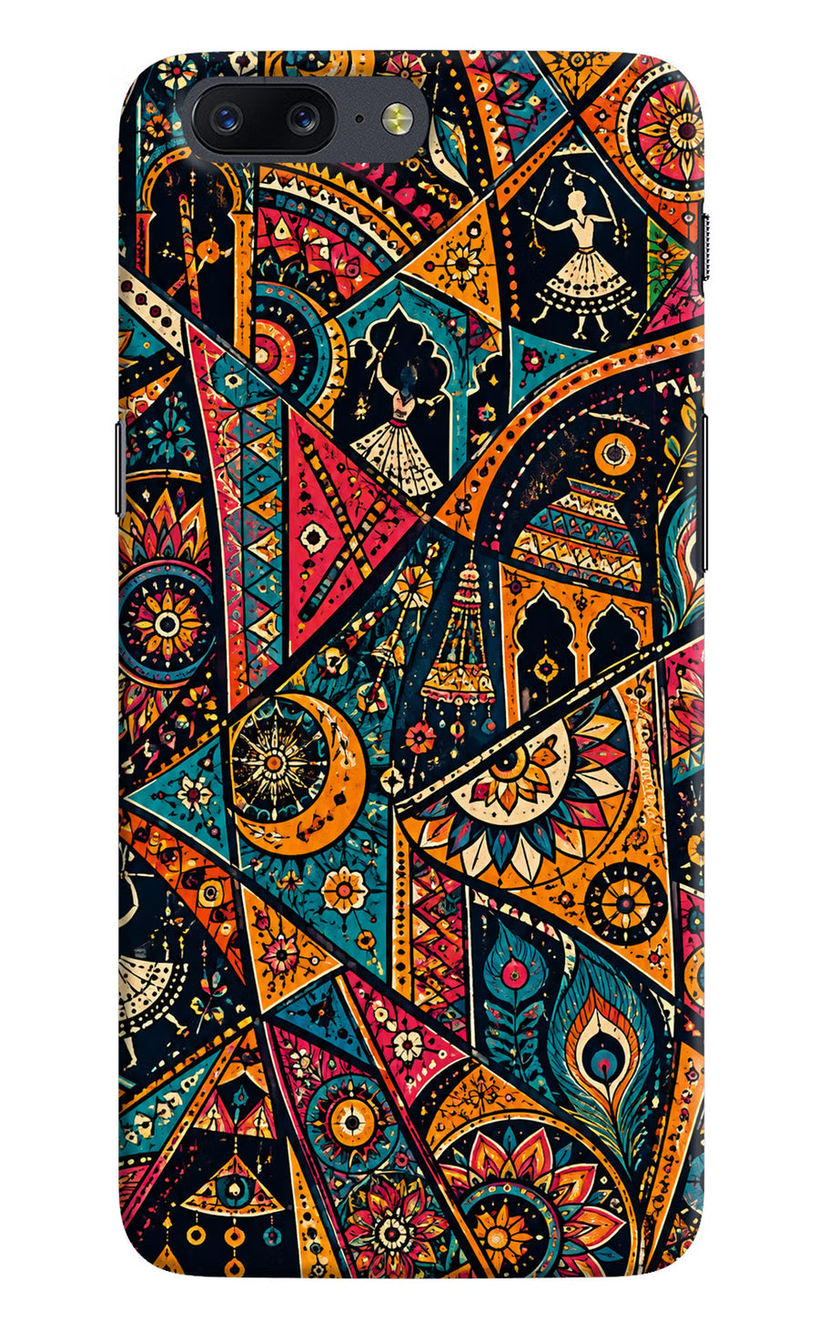 Folk Print Oneplus 5 Back Cover, Hard case