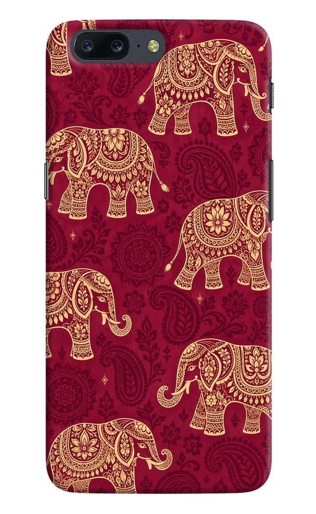 Maroon Elephant Oneplus 5 Back Cover