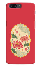 Pink Lotus Oneplus 5 Back Cover