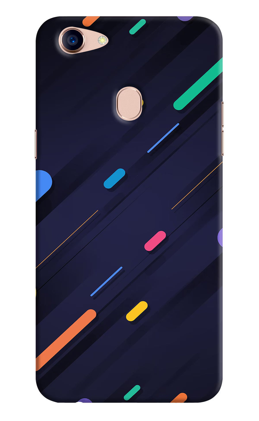 Abstract Design Oppo F5 Back Cover, Hard case