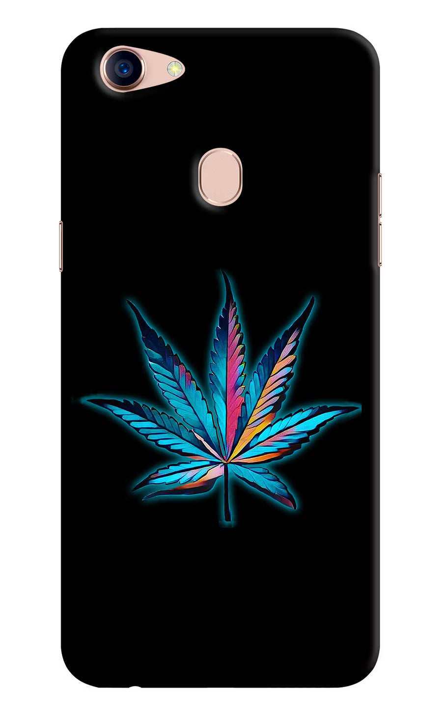 Weed Oppo F5 Back Cover, Hard case