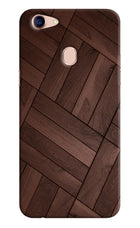 Wooden Texture Design Oppo F5 Hard Case Back Cover by Casekaro