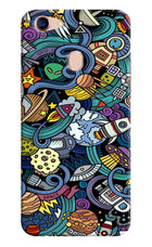 Space Abstract Oppo F5 Hard Case Back Cover by Casekaro