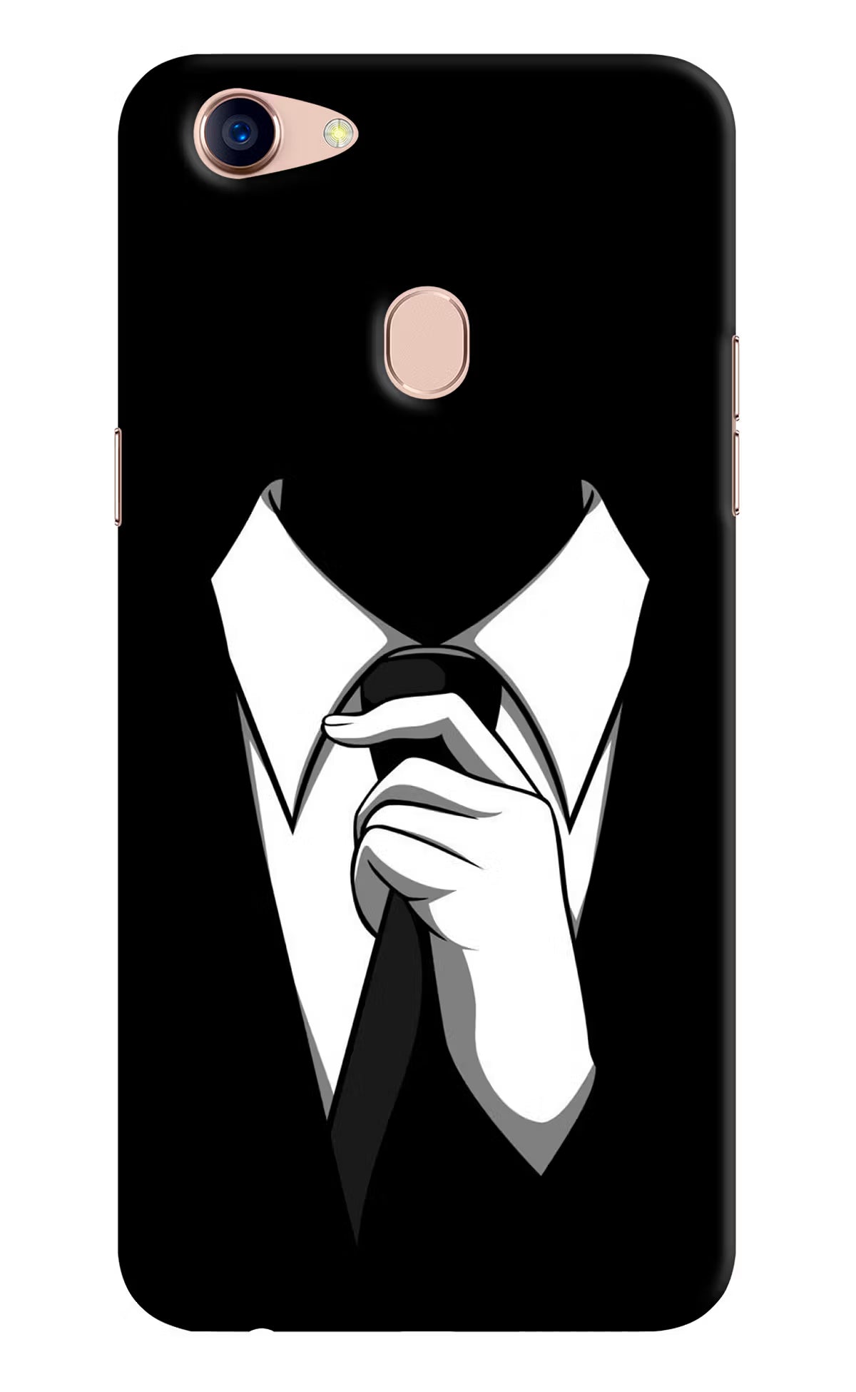 Black Tie Oppo F5 Hard Case Back Cover by Casekaro