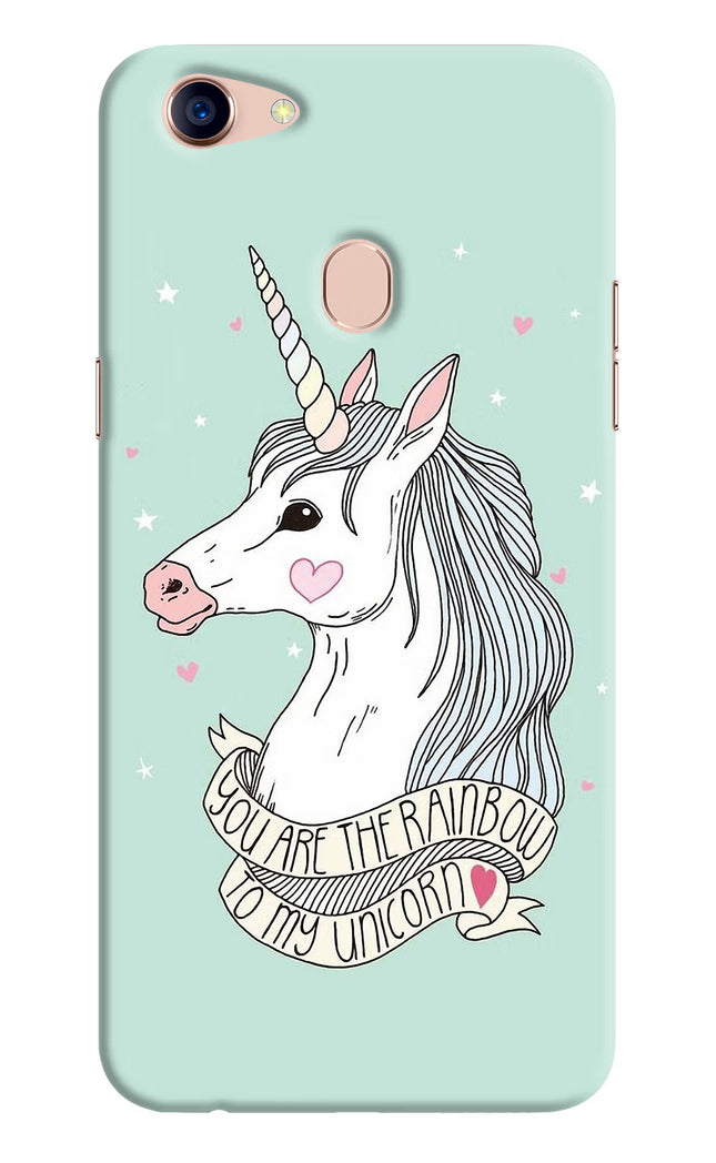 Unicorn Wallpaper Oppo F5 Hard Case Back Cover by Casekaro