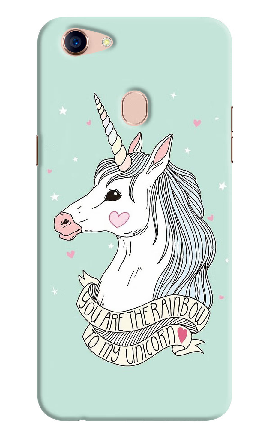 Unicorn Wallpaper Oppo F5 Back Cover, Hard case