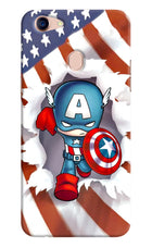 Captain America Oppo F5 Hard Case Back Cover by Casekaro