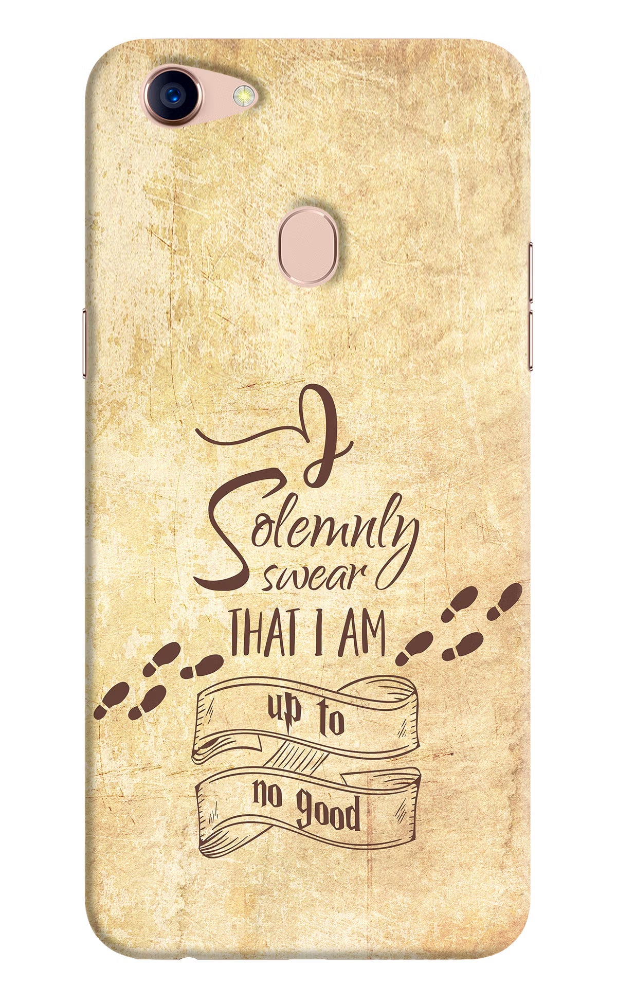 I Solemnly swear that i up to no good Oppo F5 Hard Case Back Cover by Casekaro