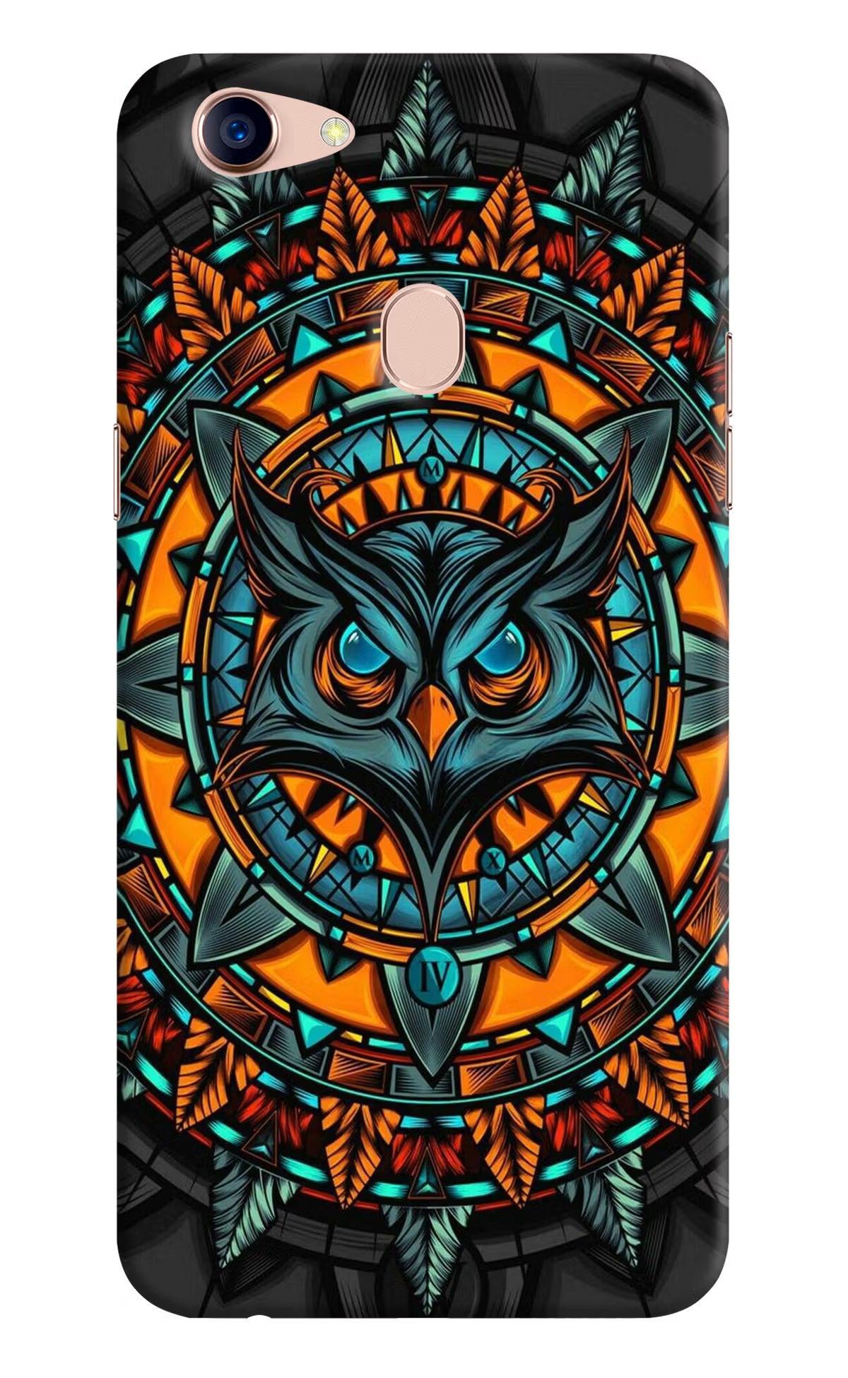 Angry Owl Art Oppo F5 Hard Case Back Cover by Casekaro