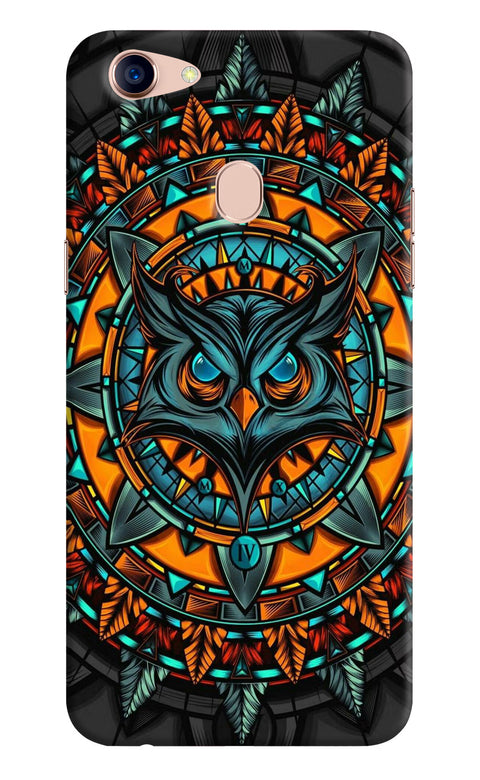 Angry Owl Art Oppo F5 Back Cover