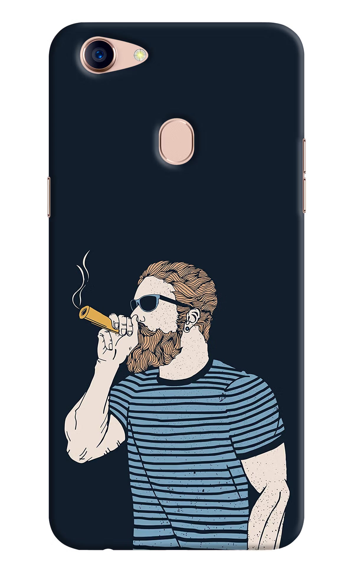Smoking Oppo F5 Hard Case Back Cover by Casekaro