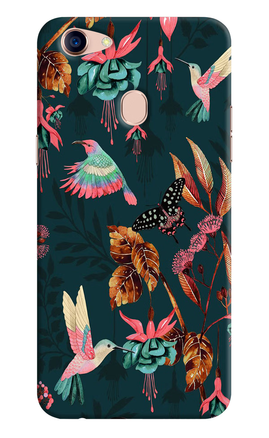 Birds Oppo F5 Back Cover, Hard case