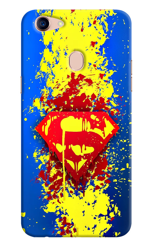 Superman logo Oppo F5 Hard Case Back Cover by Casekaro