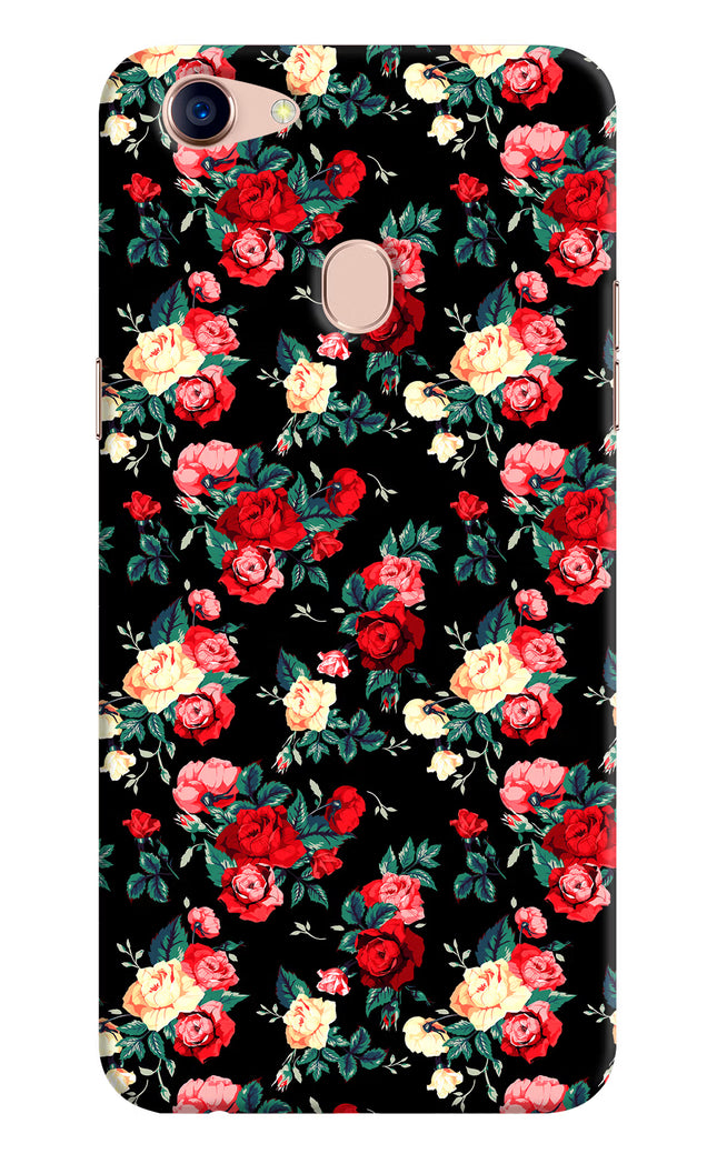 Rose Pattern Oppo F5 Hard Case Back Cover by Casekaro