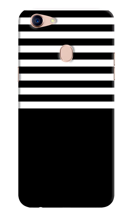 Black and White Print Oppo F5 Hard Case Back Cover by Casekaro