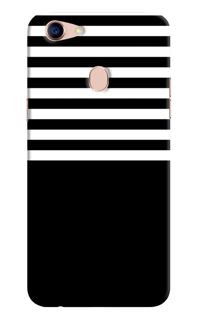 Black and White Print Oppo F5 Hard Case Back Cover by Casekaro