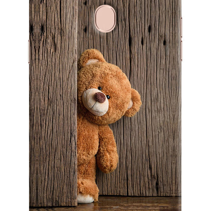 Teddy Wooden Oppo F5 Hard Case Back Cover by Casekaro