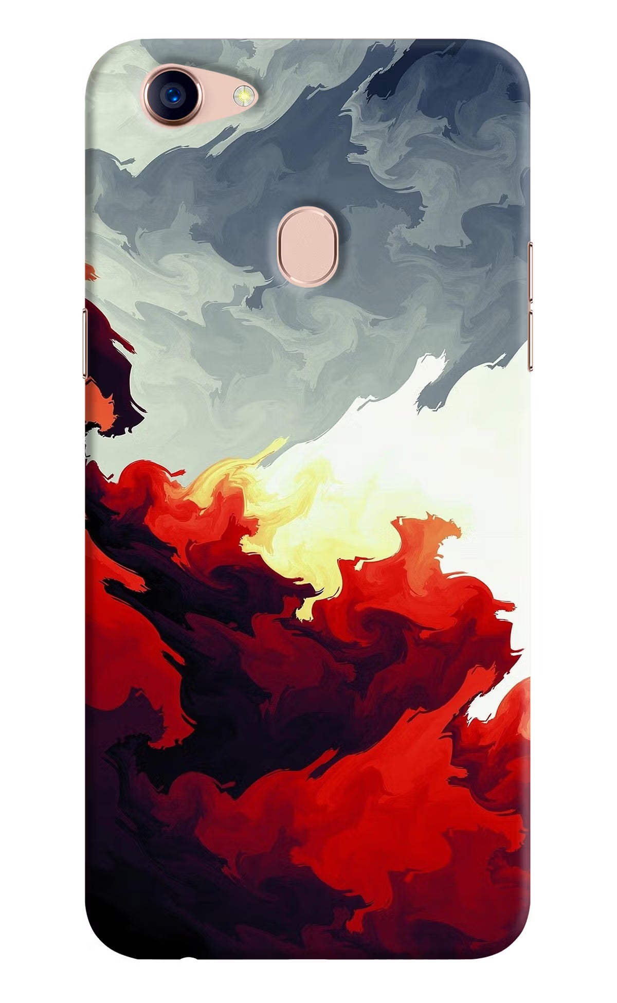 Fire Cloud Oppo F5 Hard Case Back Cover by Casekaro