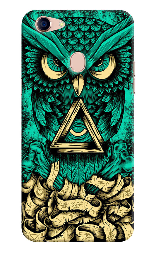 Green Owl Oppo F5 Hard Case Back Cover by Casekaro