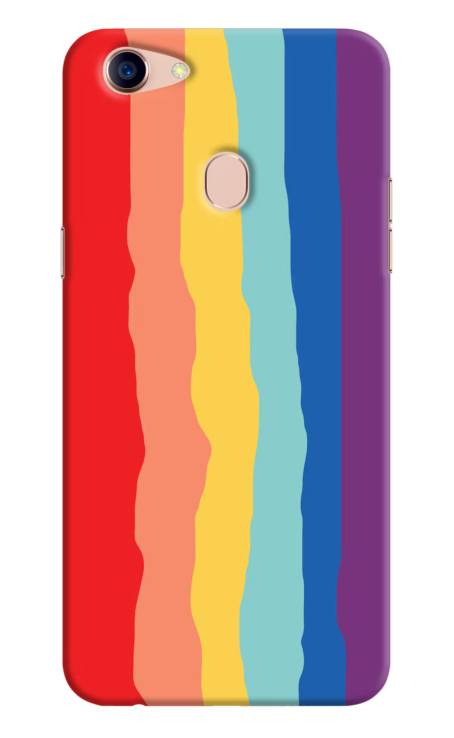 Rainbow Oppo F5 Back Cover, Hard case