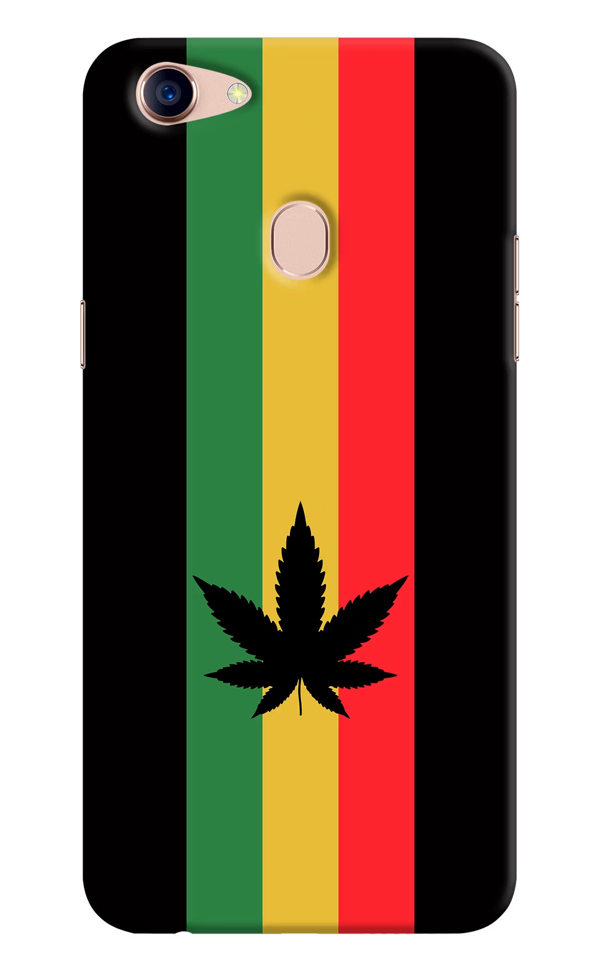Weed Flag Oppo F5 Hard Case Back Cover by Casekaro