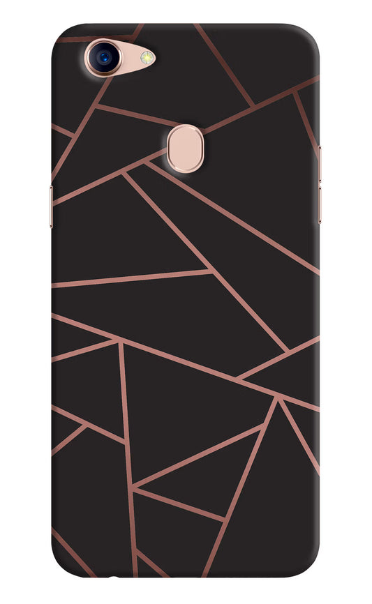 Geometric Pattern Oppo F5 Hard Case Back Cover by Casekaro