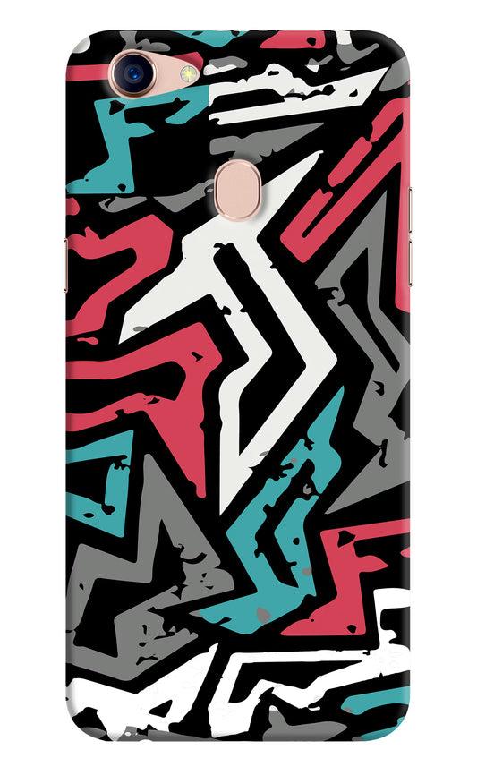Geometric Graffiti Oppo F5 Hard Case Back Cover by Casekaro