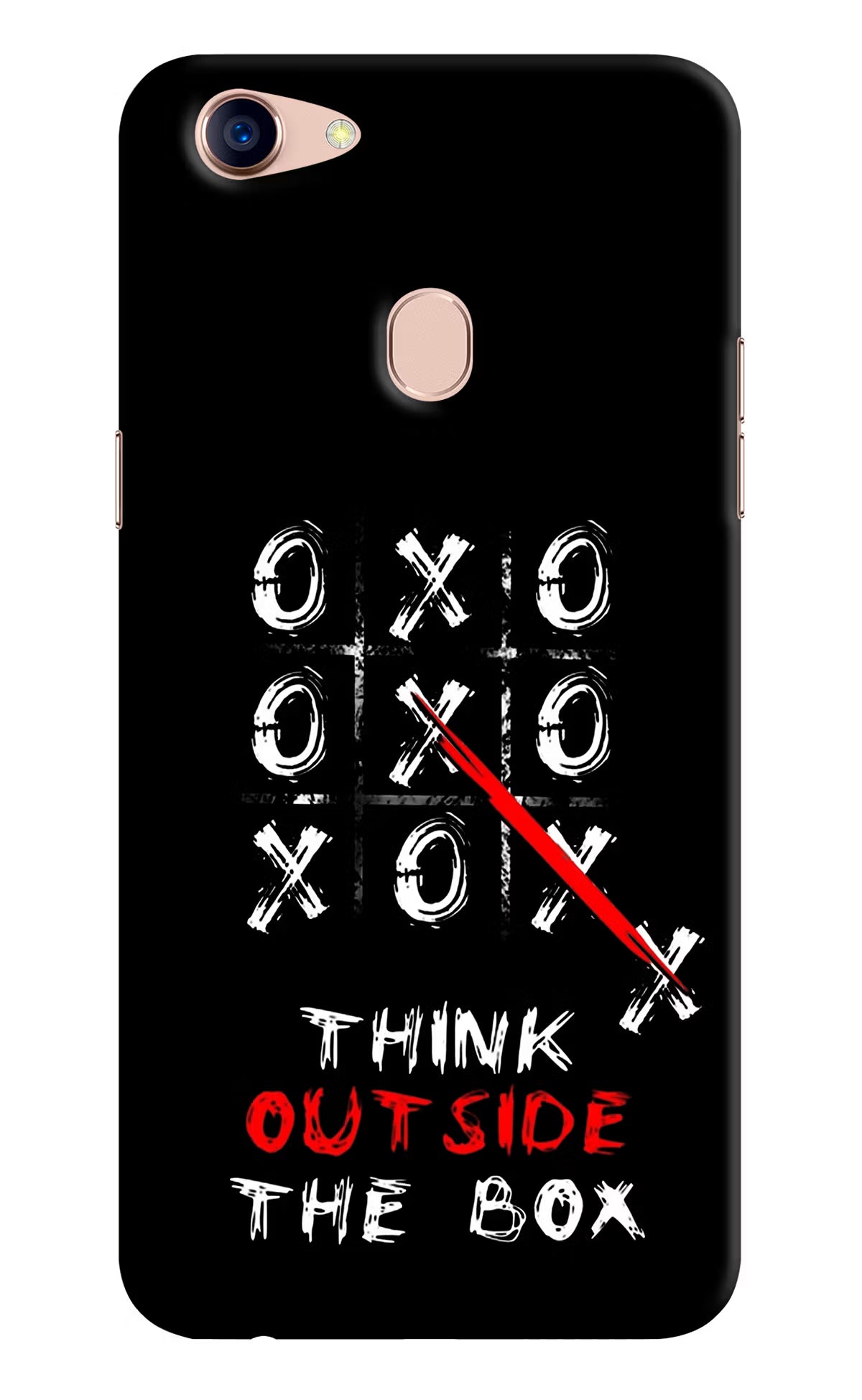 Think out of the BOX Oppo F5 Hard Case Back Cover by Casekaro