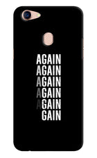 Again Again Gain Oppo F5 Hard Case Back Cover by Casekaro