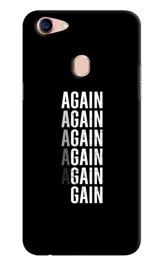 Again Again Gain Oppo F5 Hard Case Back Cover by Casekaro