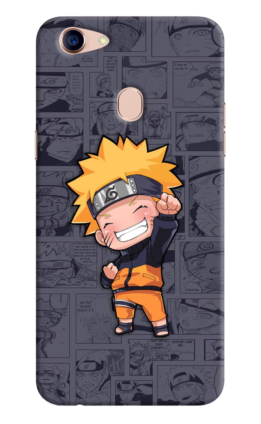 Chota Naruto Oppo F5 Back Cover, Hard case