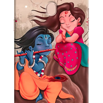 Radhe Krishna Oppo F5 Hard Case Back Cover by Casekaro