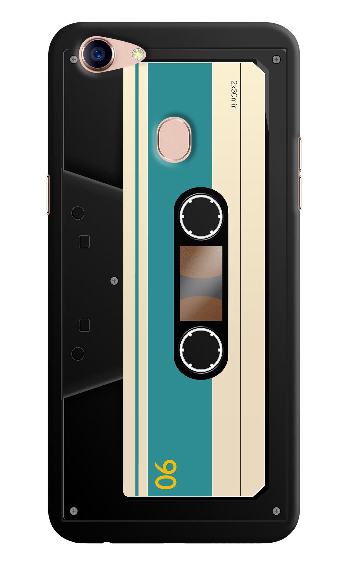 Cassette Oppo F5 Hard Case Back Cover by Casekaro