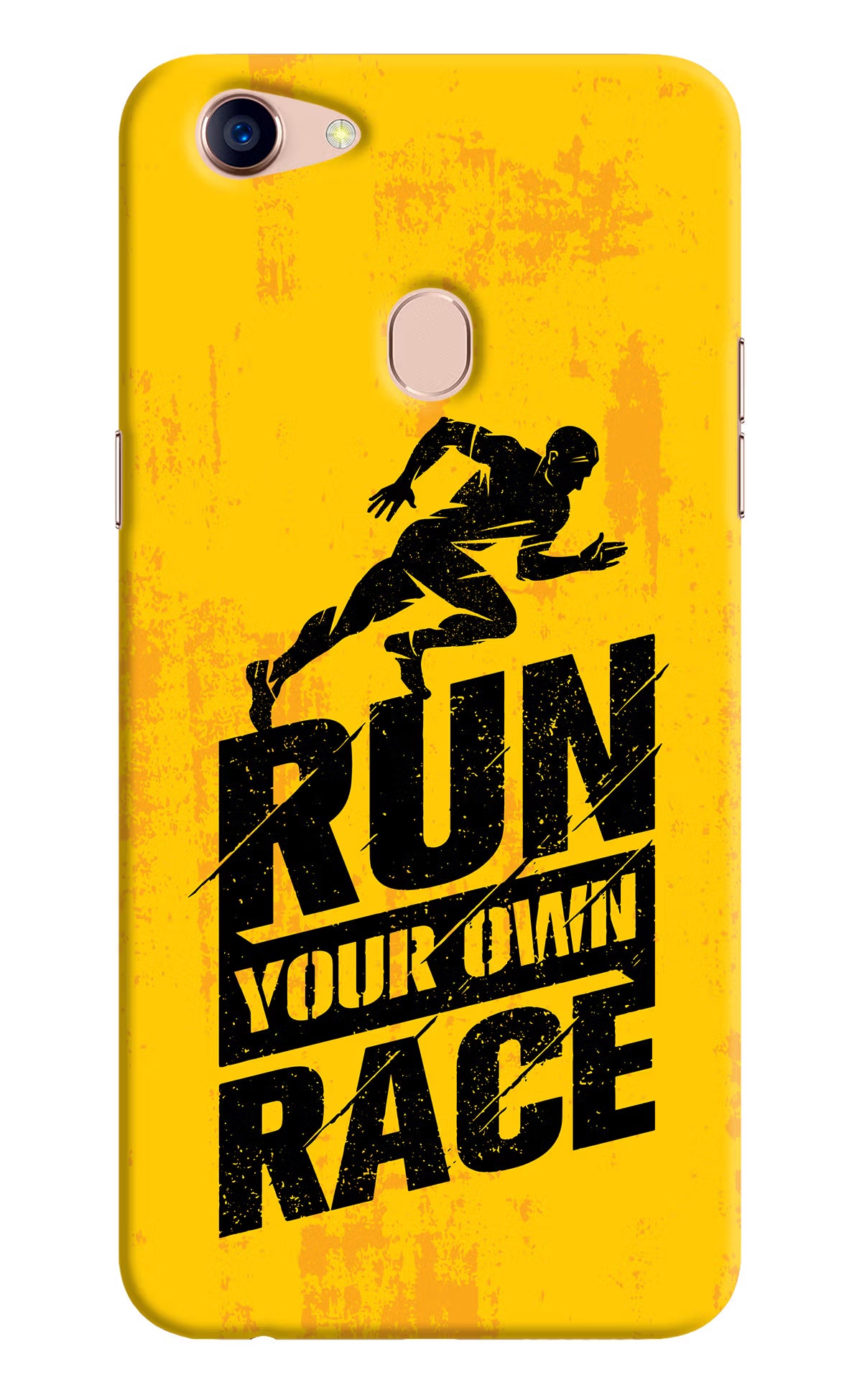 Run Your Own Race Oppo F5 Hard Case Back Cover by Casekaro