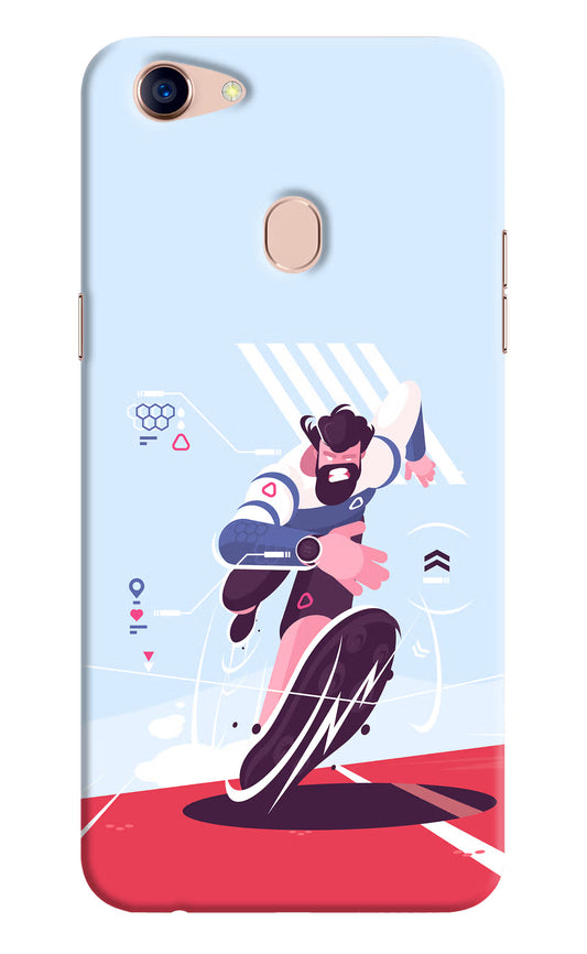 Run Pro Oppo F5 Hard Case Back Cover by Casekaro