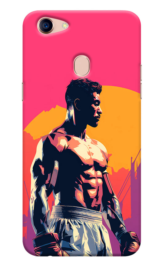 Sunset Warrior (AI Generated) Oppo F5 Back Cover