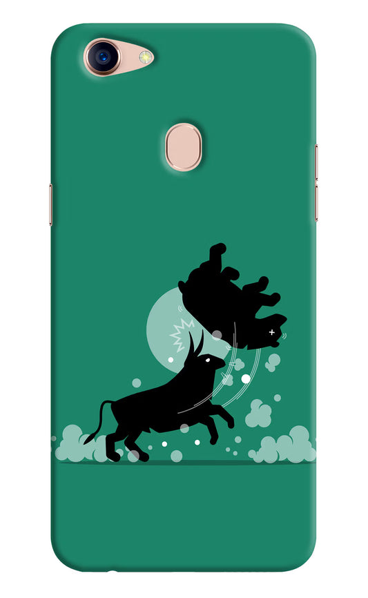 Bull Conqueror Oppo F5 Hard Case Back Cover by Casekaro