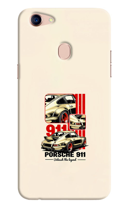 Classic Porsche 911 Oppo F5 Hard Case Back Cover by Casekaro