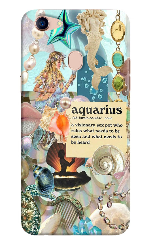 Aquarius Zodiac Oppo F5 Hard Case Back Cover by Casekaro