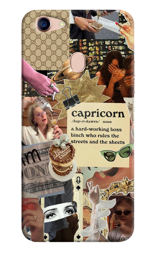 Capricorn Zodiac Oppo F5 Hard Case Back Cover by Casekaro