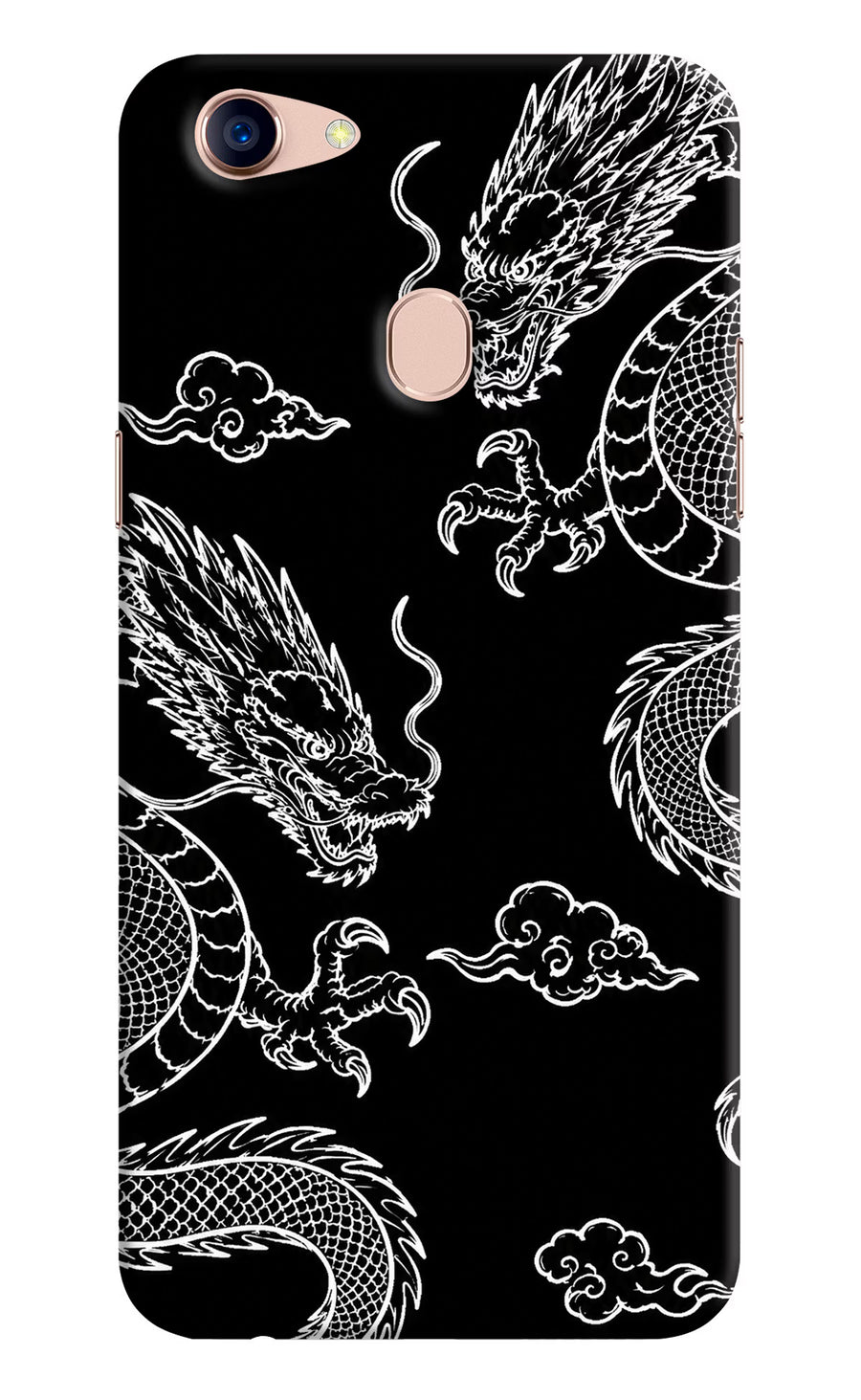 Twin Dragons Oppo F5 Back Cover, Hard case