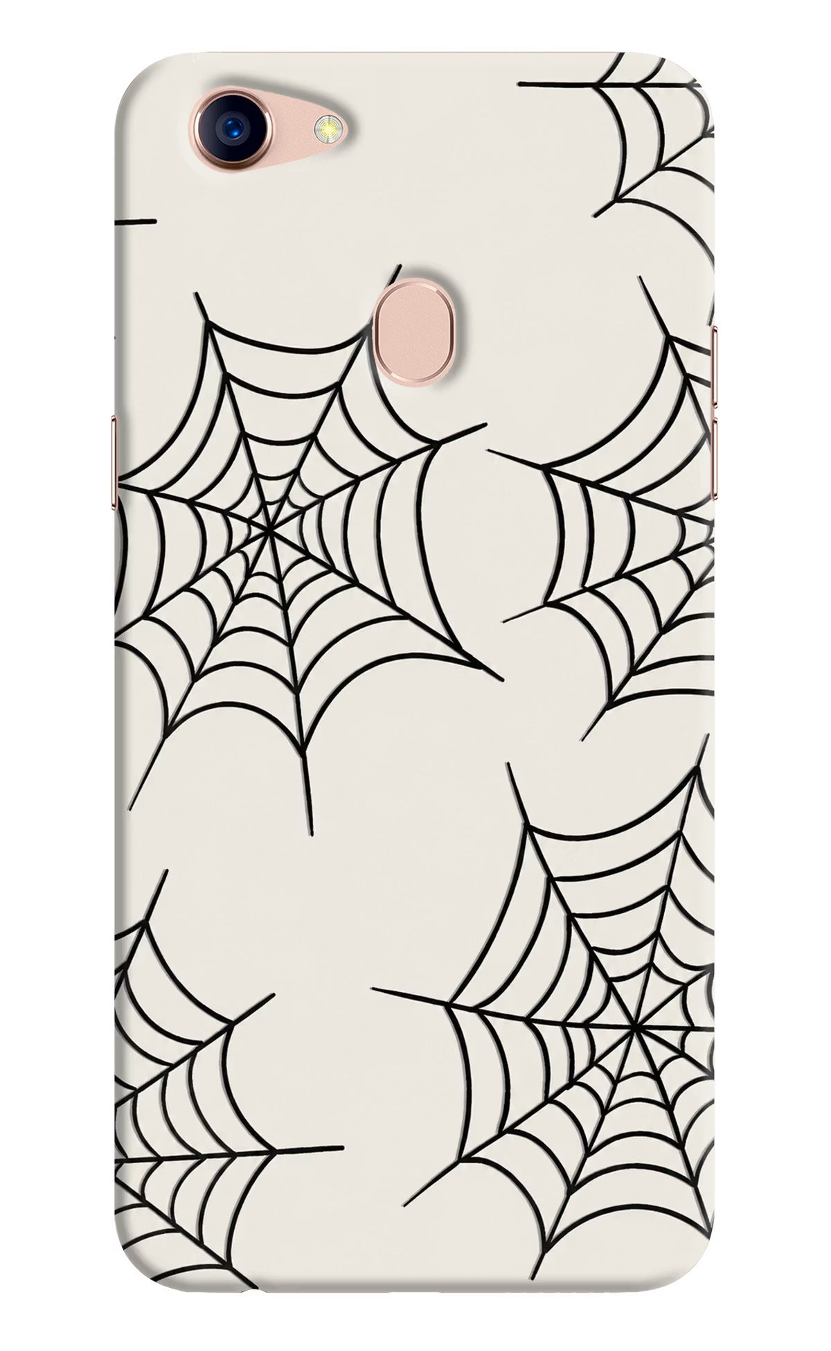 Spider Web Oppo F5 Hard Case Back Cover by Casekaro