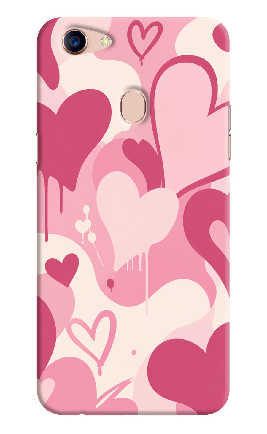 Hearty case Oppo F5 Back Cover, Hard case