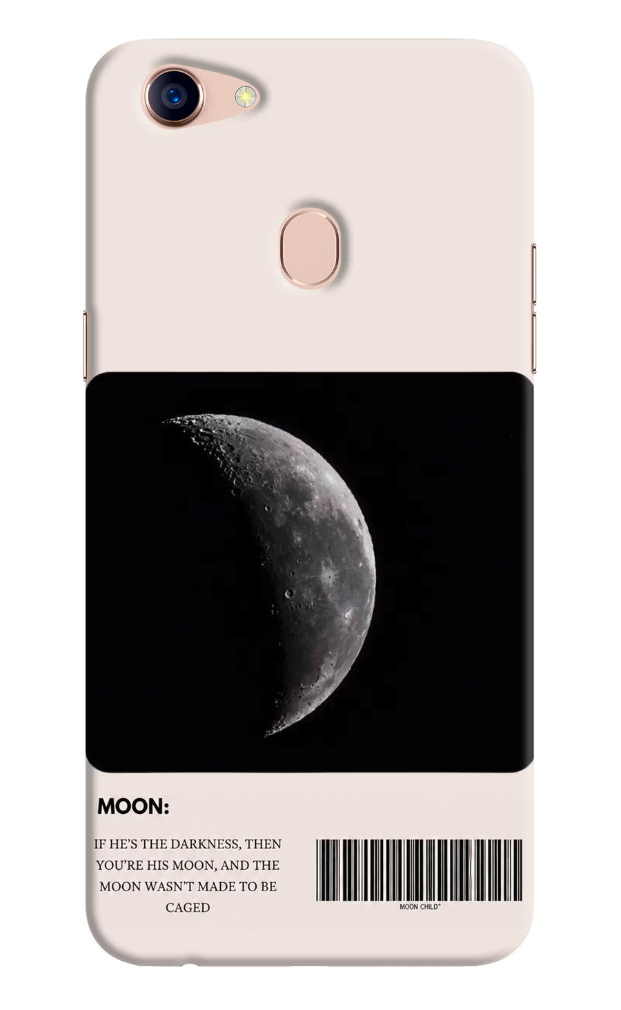 Moon Phase Oppo F5 Back Cover, Hard case