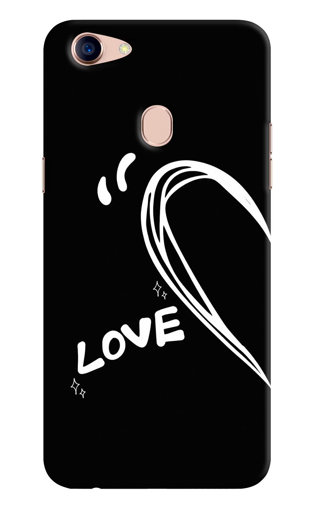 Love Line Oppo F5 Back Cover