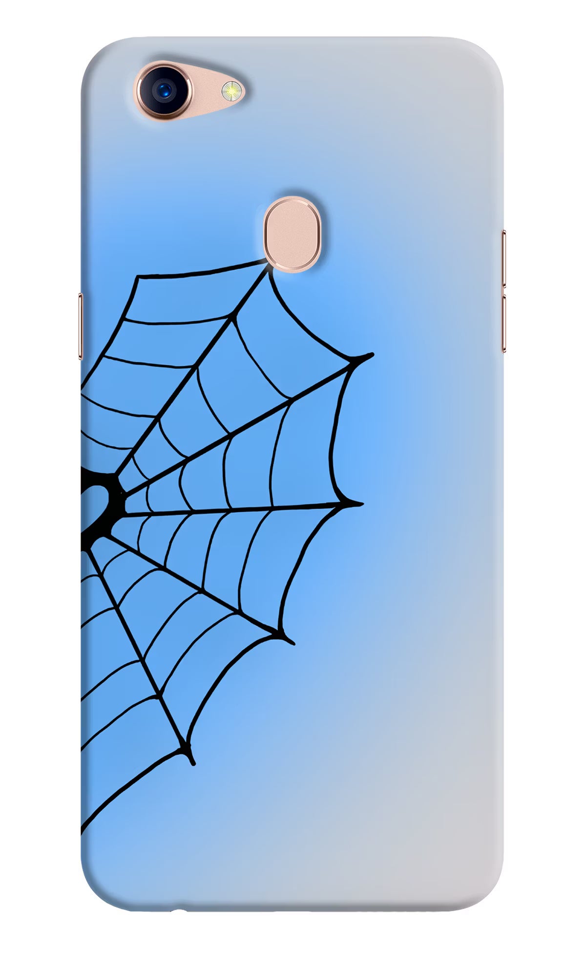 Blue Web Oppo F5 Back Cover
