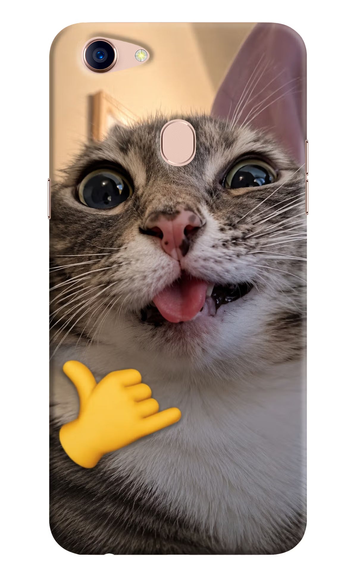 Silly Cat Call Oppo F5 Back Cover