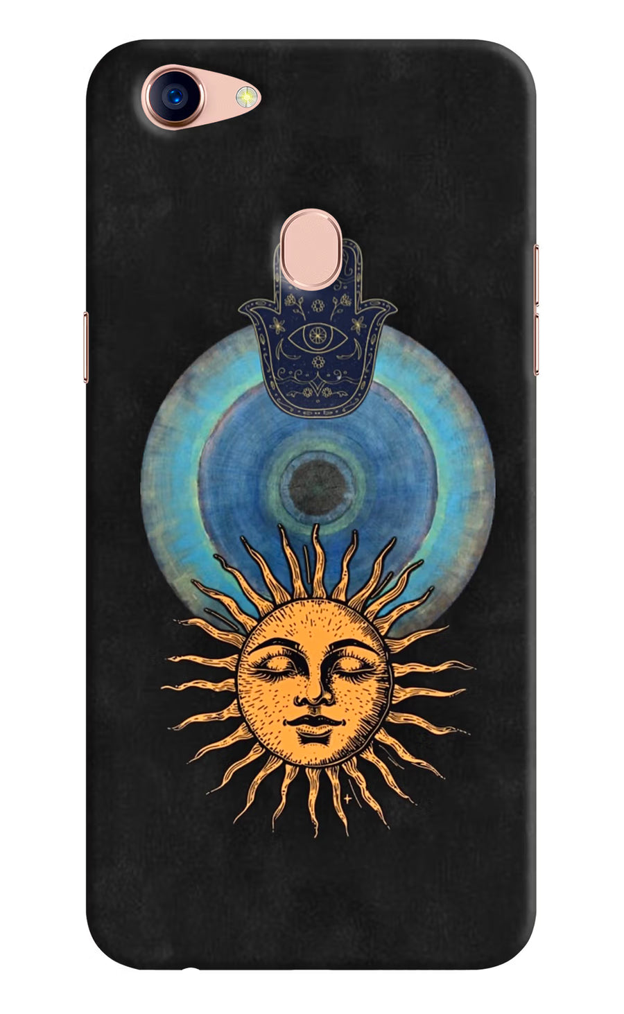 Divine Sun Oppo F5 Back Cover, Hard case