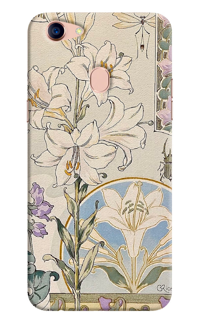 White Lily Oppo F5 Hard Case Back Cover by Casekaro