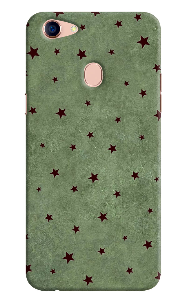 Green Stars Oppo F5 Hard Case Back Cover by Casekaro